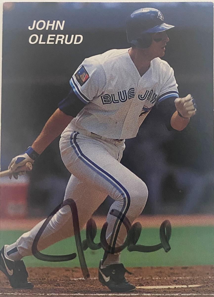John Olerud Signed Card. | EstateSales.org
