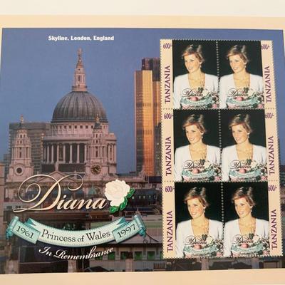 Tanzania Diana Princess of Wales commemorative stamp set