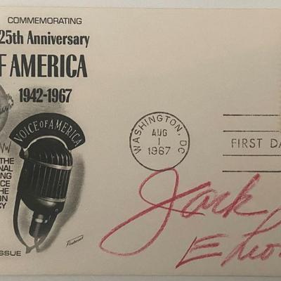Comedian Jack E. Leonard signed first day cover