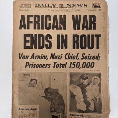 Daily News 1943 Vintage Newspaper