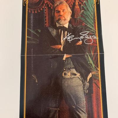 Kenny Rogers The Gambler Signed Poster