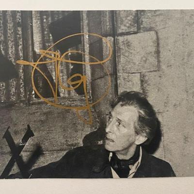 Actor Peter Cushing signed photo