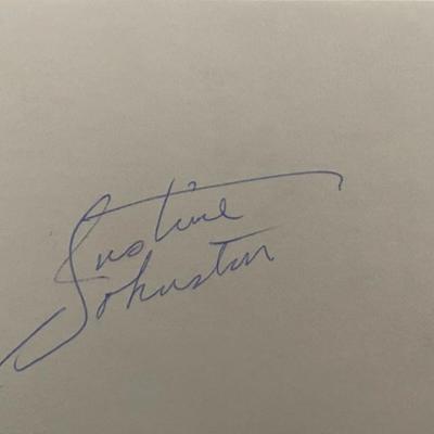 Justine Johnston original signature