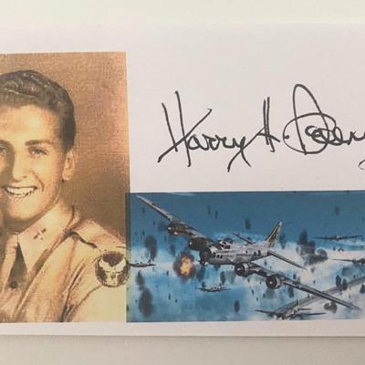 USAF Harry Selling signed cut