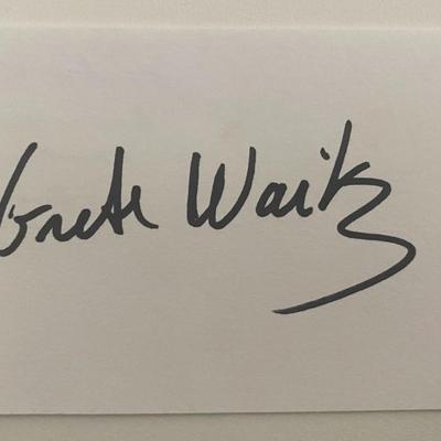 Marathon runner Grete Waitz original signature