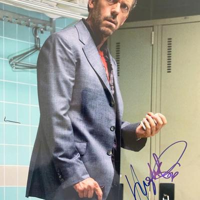 House Hugh Laurie signed photo
