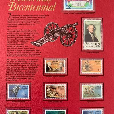 Grenada Grenadines Tribute to the American Bicentennial Stamp Set