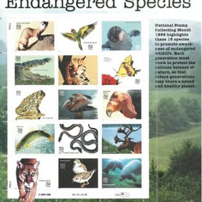 Endangered Species Stamp Set