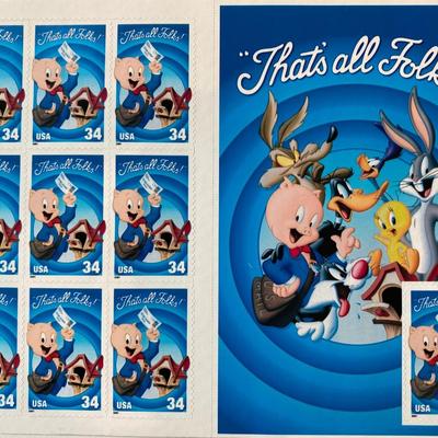 Looney Tunes Porky Pig stamps