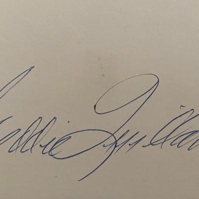 Eddie Quillan original signature 