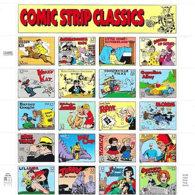 Comic Strip Classics Stamp Sheet