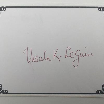 Ursula K. Le Guin signed bookplate