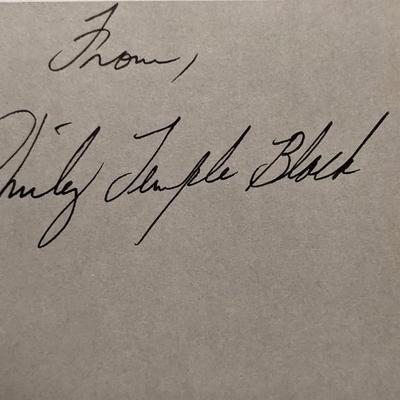 Shirley Temple Black signature 