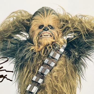 Star Wars Chewbacca Peter Mayhew signed photo