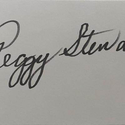 Peggy Stewart original signature