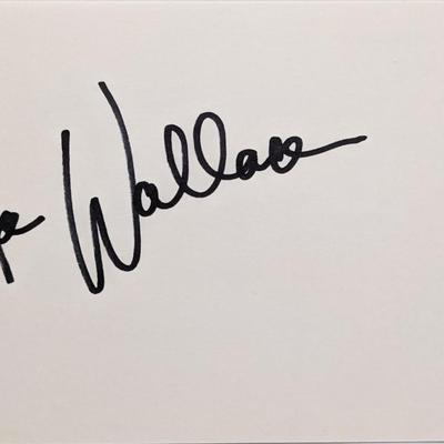 Newscaster Mike Wallace signature