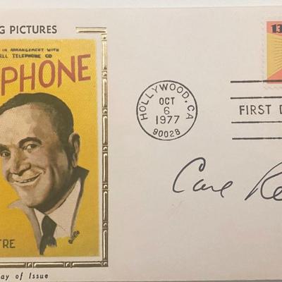 Carl Reiner signed 1977 first day cover