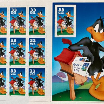 Looney Tunes Daffy Duck stamps