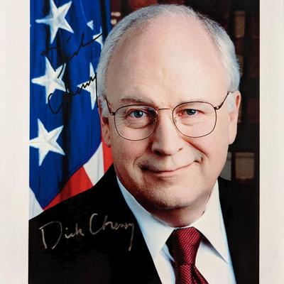 Vice President of the United States Dick Cheney signed photo