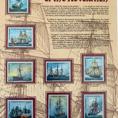 Fighting Ships of the Revolution Stamp Set