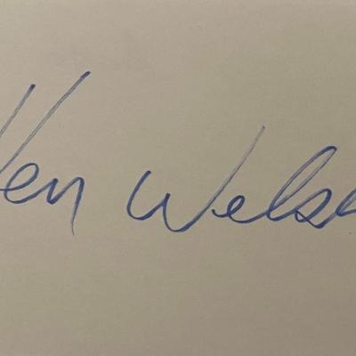 Kenneth Welsh original signature
