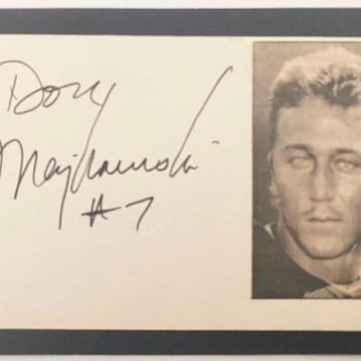 Football player Don Majkowski autograph 