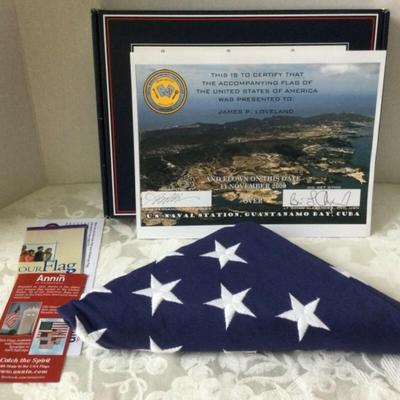 FLAG Flown over NAVAL STATION GUANTANAMO BAY on 11/11/2009