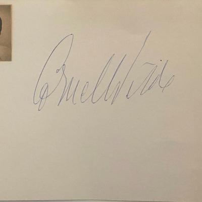 Actor Cornel Wilde original signature and photo