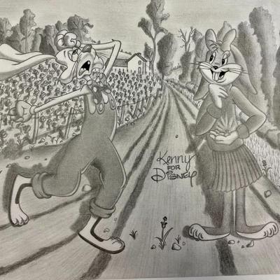 Ken Titleman Original Roger Rabbit Artwork