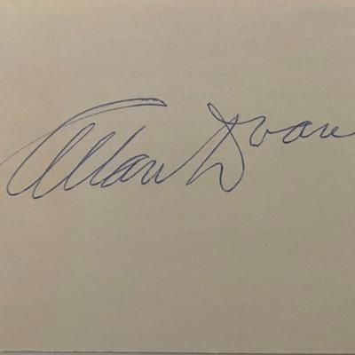 Director Allan Dwan original signature 