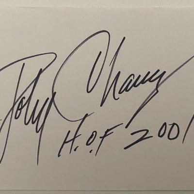 Hall of Fame Basketball Coach John Chaney autograph