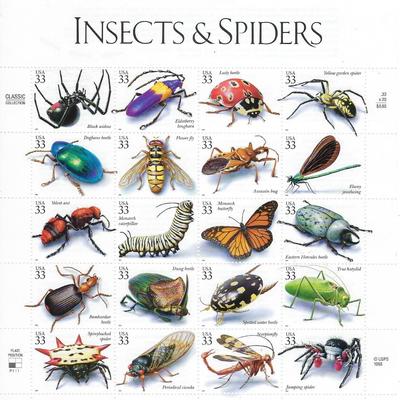 Insects and Spiders Stamp Set