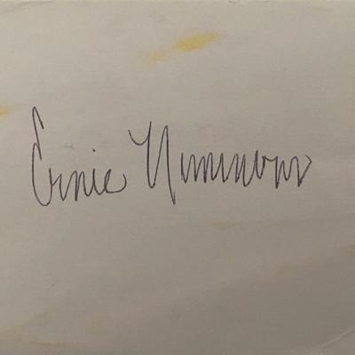 Negro League Baseball player Ernie Nimmons original signature