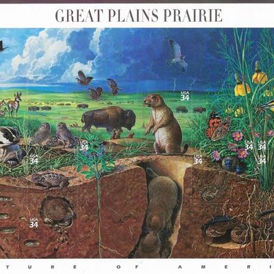 Great Plains Prairie Stamp Sheet