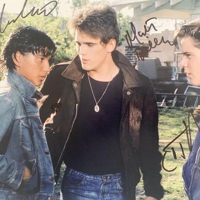 The Outsiders cast signed movie photo 