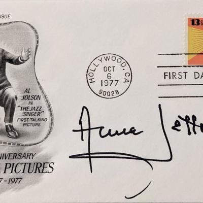 Toppers  Anne Jeffreys signed First Day Cover