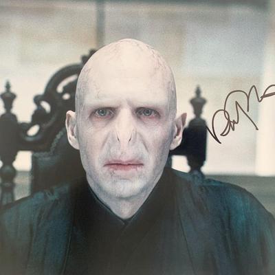 Harry Potter Ralph Fiennes signed movie photo