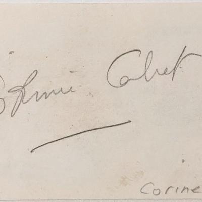 Actress Corinne Calvet autograph 