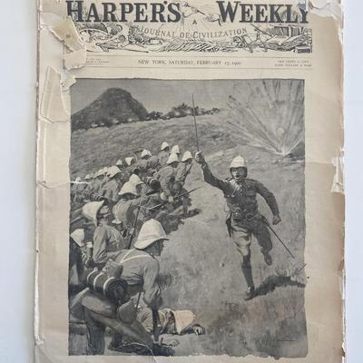 New York Harper's Weekly Original 1900 Vintage Newspaper