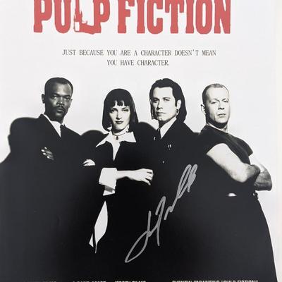 Pulp Fiction Signed Poster- Beckett