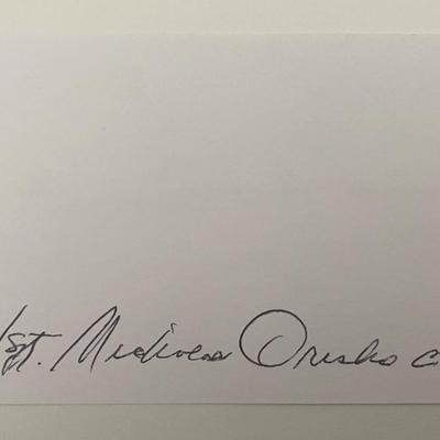 Congressional Medal of Honor Recipient Nicholas Osesko original signature 