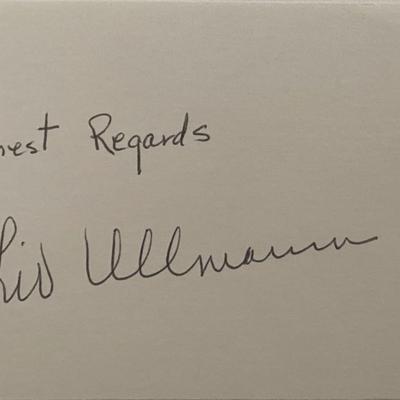 Liv Ullmann original signature