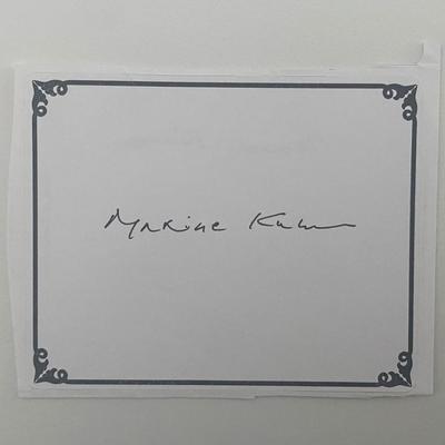 Pulitzer Prize Poet Laureate Maxine Kumin Signed Autograph Bookplate