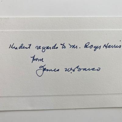 UN Ambassador James W. Barco Signed Note