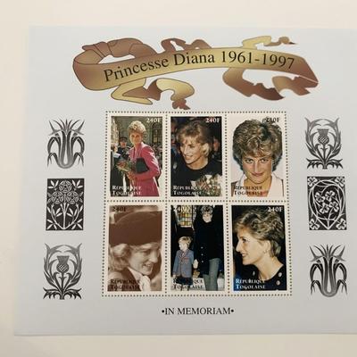 Princess Diana commemorative stamp set