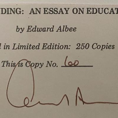 Edward Albee original signature