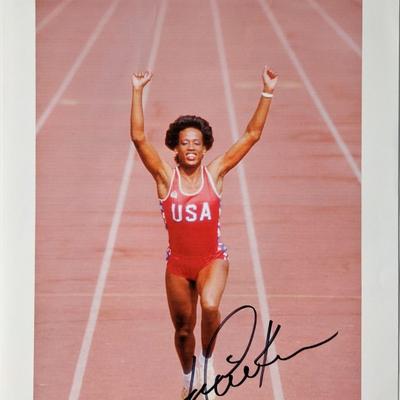 Olympian Jackie Joyner-Kersee signed photo