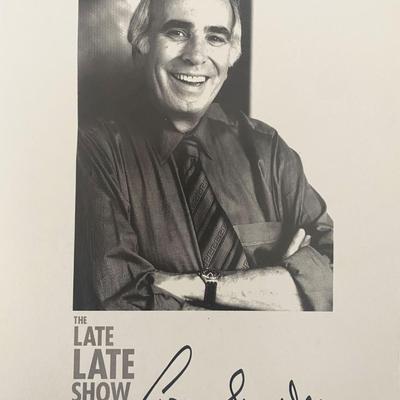 The Late Late Show TV Host Tom Snyder signed photo