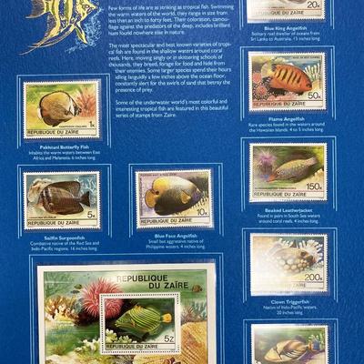 Tropical Fish: World of Stamps Series- Republique Du Zaire Stamp sheet