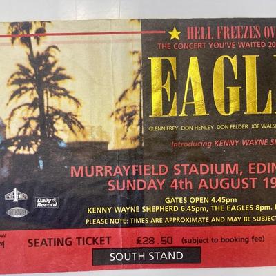 Eagles 1996 concert ticket 